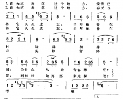 角落之歌电影《被爱情遗忘的角落》插曲简谱-美梦音演唱-张弦、凯传/王酩词曲