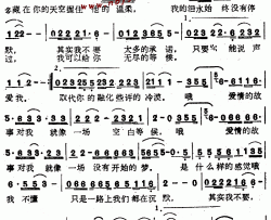 爱情的故事--方季惟简谱