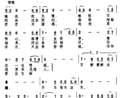 何必当初相识简谱-电影《木棉袈裟》插曲徐小明-