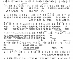 再见吧妈妈(大字1页)简谱-李双江演唱-落红制作曲谱