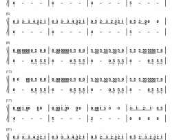 Oh钢琴简谱-数字双手-少女时代