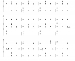 千与千寻和卡农合奏钢琴简谱-数字双手-久石让 宫崎骏