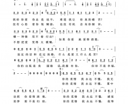 你的柔情我永远不懂通俗歌曲100首简谱