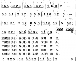 浪花灯简谱-白克演唱-伊犁回族民歌词曲