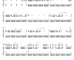 生如夏花钢琴简谱-数字双手-朴树