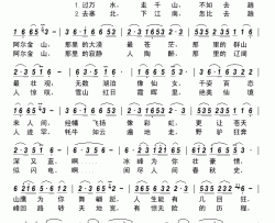 走进阿尔金山简谱-拜秀兰演唱-杨峰/来慧军词曲