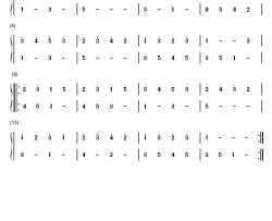 练习曲28钢琴简谱-数字双手