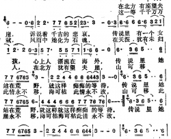 望夫崖台湾电视剧《望夫崖》主题曲简谱-高胜美演唱-琼瑶/陈进兴词曲