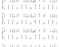 降A大调圆舞曲钢琴简谱-数字双手-勃拉姆斯