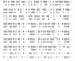 曾经简谱(歌词)-陈瑞演唱-桃李醉春风记谱