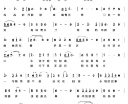 边城是故乡简谱