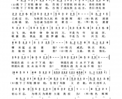 铁血荣光铁道兵之歌简谱