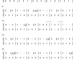 月光水岸钢琴简谱-数字双手-班得瑞