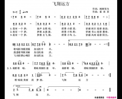 飞翔远方简谱