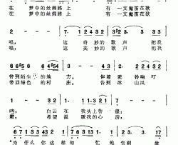 大草原我的家园简谱-孙书林词 邵长友曲白玲丽-