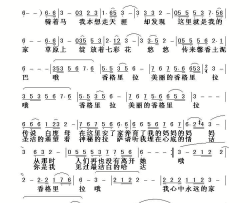 香格里拉容中尔甲简谱-容中尔甲演唱
