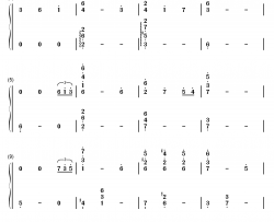 人生的旋转木马钢琴简谱-数字双手-久石让