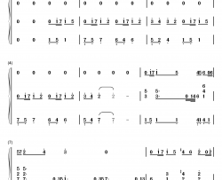 小精灵钢琴简谱-数字双手-吴青峰