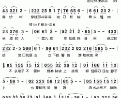 走过凄凉凉的青纱帐简谱-电视剧《野火春风斗古城》片头歌韩磊-