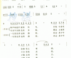 光辉岁月简谱-黄家驹演唱