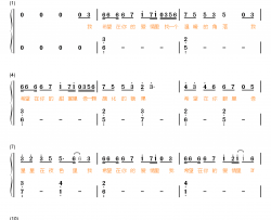 我希望在你的爱情里钢琴简谱-数字双手-张蔷