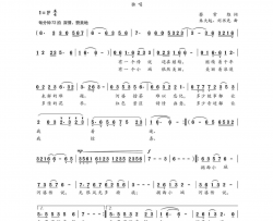 河婆传说简谱-老王乐队演唱-蔡常维/朱大起、刘书先词曲