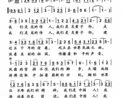 我们是中国人简谱-许天凯曲谱
