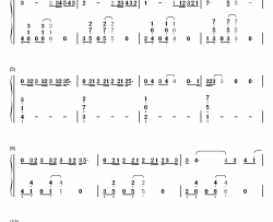 空空如也钢琴简谱-数字双手-胡66