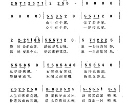 昂首走一回电视剧《老耕外传》片尾曲简谱