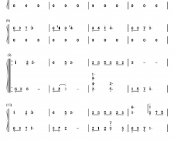 落梅笺钢琴简谱-数字双手-银临