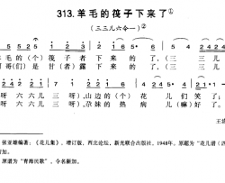 羊毛的筏子下来了简谱-