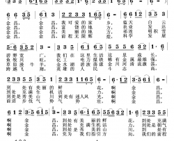 金昌我可爱的家乡简谱-曹继安演唱-王国槐/曹继安词曲