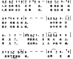 [日]白花开放的时候简谱