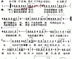 挥不去的思念--罗宾简谱