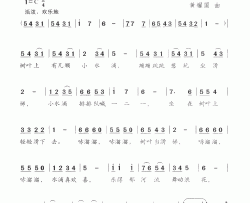 坐滑梯简谱