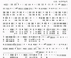 我知道你还在简谱(歌词)-冷漠演唱-桃李醉春风记谱