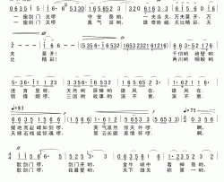 放歌剑门关简谱-袁海松词/王国华曲