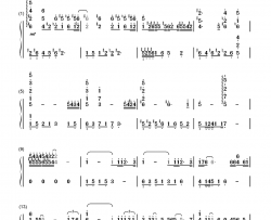 燃烧钢琴简谱-数字双手-孙楠