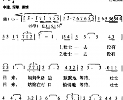 风雨的告慰简谱-高峻词/汪淑芳曲