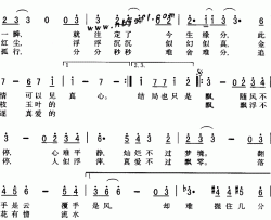 飘简谱-老沫词 三宝曲沙宝亮-