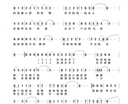 1314次列车简谱-无演唱-张树铭/张树铭词曲