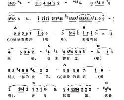 茉莉汗——阿娜尔汗简谱-​新疆伊犁 维吾尔民歌 第三套《收割歌》