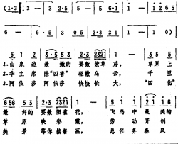 睡吧，阿依莎简谱-杨牧、易中天诗、文锋改词词/文锋曲