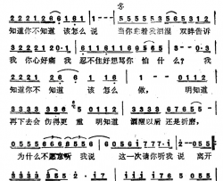 离开那个不爱你的人简谱-梁雁翎演唱