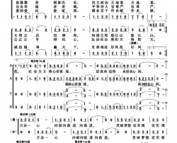 社会主义核心价值观简谱