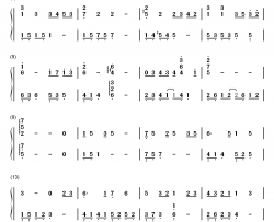 一次就好钢琴简谱-数字双手-杨宗纬