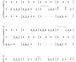 燕归巢钢琴简谱-数字双手-许嵩