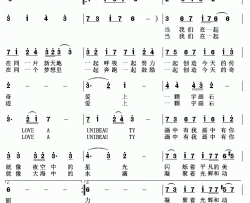 爱上一颗宇画石海雷词梁福璇曲爱上一颗宇画石海雷词 梁福璇曲简谱