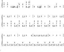 K歌之王钢琴简谱-数字双手-陈奕迅