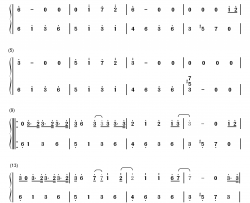 红玫瑰钢琴简谱-数字双手-陈奕迅